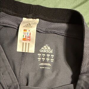 adidas Black Performance Pants with Logo Print